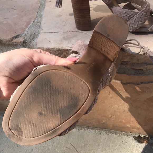 BCBG Tan Leather Heels - Picture 12 of 13